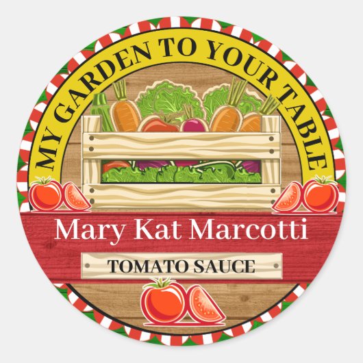 Ingeblikt Van De Tuin Boerderij Sticker (Voorkant)