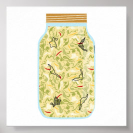 Ingeblikt voedsel - zuurkool poster