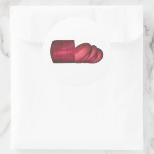Ingeblikte Cranberrysaus Kerstmis Thanksgiving Ronde Sticker