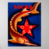"Ingeblikte Sturgeon Socra"  Sovjet-Poster Poster (Voorkant)