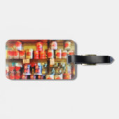 Ingeblikte tomaten bagagelabel (Achterkant horizontaal)