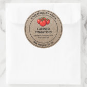 Ingeblikte Tomaten Jar Label Kraft Papier Stijl (Tas)