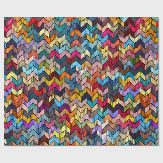 Ingeborduurd naadloos geometrisch patroon. Ornamen Cadeaupapier (Vlak)