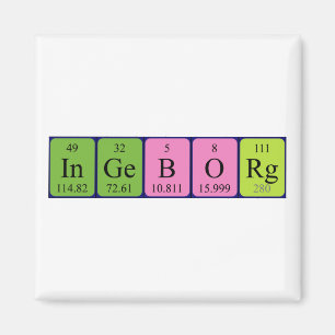 Ingeborg periodieke lijstnaam magnet magneet