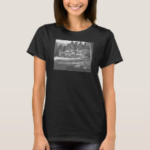 Ingebouwd T-shirt met 25e Blodgett House Print