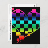 ingecheckt hart. v1. briefkaart (Voorkant / Achterkant)