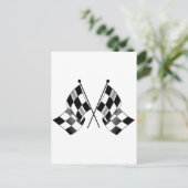 ingecheckte vlag briefkaart (Staand voorkant)