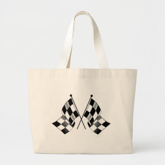 ingecheckte vlag grote tote bag