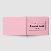 Ingediend, conservatief Memorial Guestbook Gastenboek (Volledig)