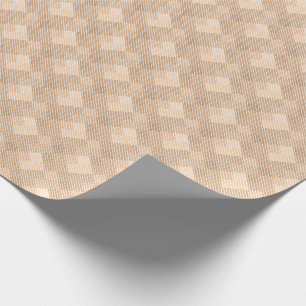 ingedrukte tartaankleurige klassieke beige bruine cadeaupapier