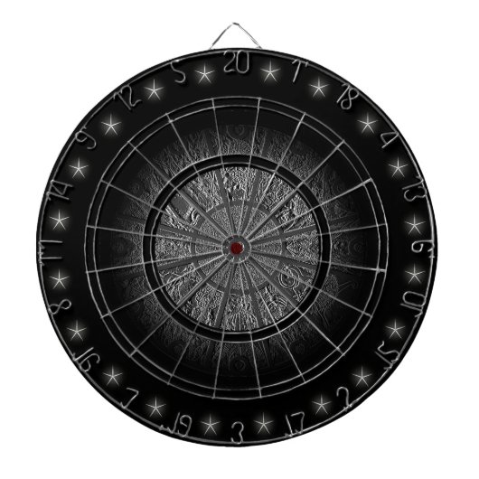 Ingegraveerd Chinees Zodiawiel Aangepast Dart Boar Dartbord (Voorkant)