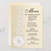 Ingegraveerd Posy met Pearl Menu (Voorkant / Achterkant)