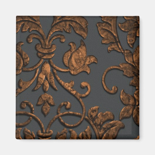 Ingegreineerde metalen blikvanger, koper magneet (Voorkant)