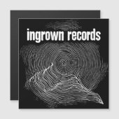 ingegroeide houtsnede magneet magnetische uitnodiging (Voorkant / Achterkant)