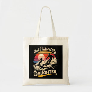 Ingehaald Door Mijn Dochter Grappig Skien Ski Lief Tote Bag