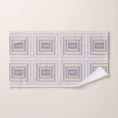 Ingekaderd in krijtgrijs lavendel geometrisch ontw bad handdoek (Handdoek)