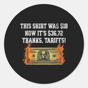 Ingeklaard! Trump China Meme T-shirt - 104% Grappi Ronde Sticker