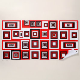 Ingelijst badhanddoek