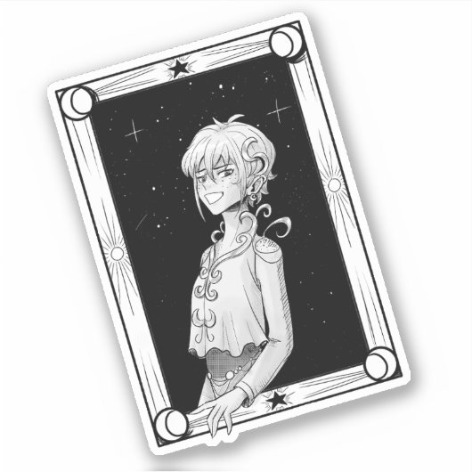 Ingelijst door sterren sticker (Voorkant)