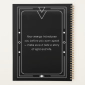 Ingelijste Celestial Starry Crescent Moon Afspraak Planner (Achterkant)