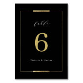 Ingelijste Elegantie Zwart Eenvoudig Modern Bruilo Kaart (Achterkant)