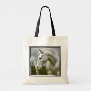 ingelijste equine elegantie tote bag