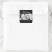 Ingelijste foto bruiloft gunst Stickers (Tas)