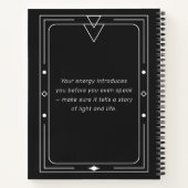 Ingelijste hemelse Sterrenmaan Notitieboek (Achterkant)