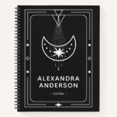 Ingelijste hemelse Sterrenmaan Notitieboek (Voorkant)