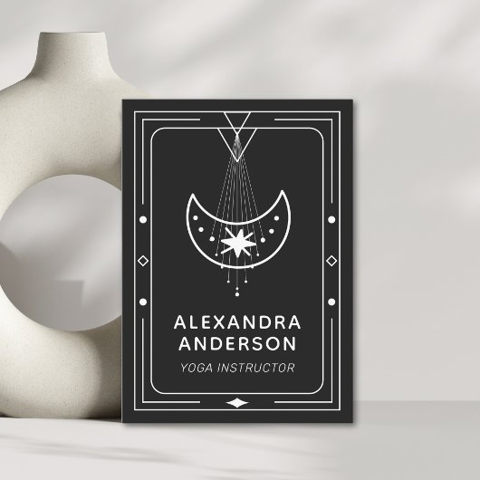 Ingelijste hemelse Sterrenmaan Visitekaartje