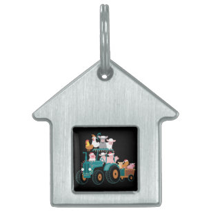 Ingelijste huisdierentag huisdieren naamplaatje