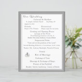 Ingelijste Katholieke Huwelijksprogramma (Staand voorkant)