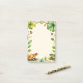 Ingelijste kikkers 4 post-it® notes (Op bureau)