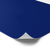 Ingelijste print met vlag van Iowa, U.S.A. (Hoek)