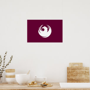 Ingelijste print met vlag van Phoenix, Arizona
