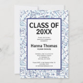 Ingénierie Mathématiques Graduation Invitation (Devant)