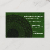 Ingénieur audio Carte de visite Euro (Dos)