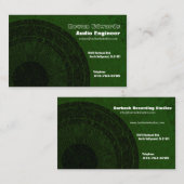 Ingénieur audio Carte de visite Océanie (Devant / Derrière)