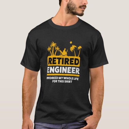 Ingenieur bij pensionering Retiree Remoe 1 T-shirt (Voorkant)