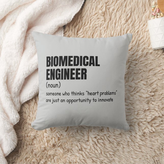 Ingénieur biomédical Coussin de devis amusant (Couverture)