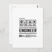 ingenieur briefkaart (Voorkant / Achterkant)