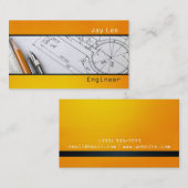 Ingénieur, Carte de visite Architecte (Devant / Derrière)