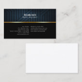 Ingénieur Carte de visite Texture foncée (Devant / Derrière)