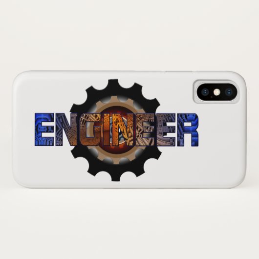 Ingenieur Case-Mate iPhone Case (Achterkant (horizontaal))