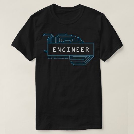 Ingenieur Computer Circuit Board Engineering STEM T-shirt (Design voorkant)