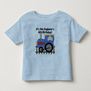 Ingénieur de train 4e anniversaire Tshirts et cade