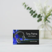 Ingénieur du son lisse - carte d'industrie (Debout devant)