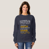 Ingénieur électrique [nom] Sweatshirt (Devant entier)
