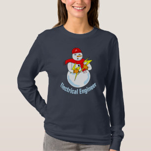 Ingénieur électrique Snowman T-Shirt