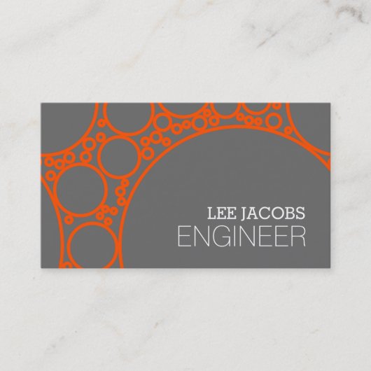 Ingenieur, Engineering, Architect, Bouwer Bedrijf Visitekaartje (Voorkant)